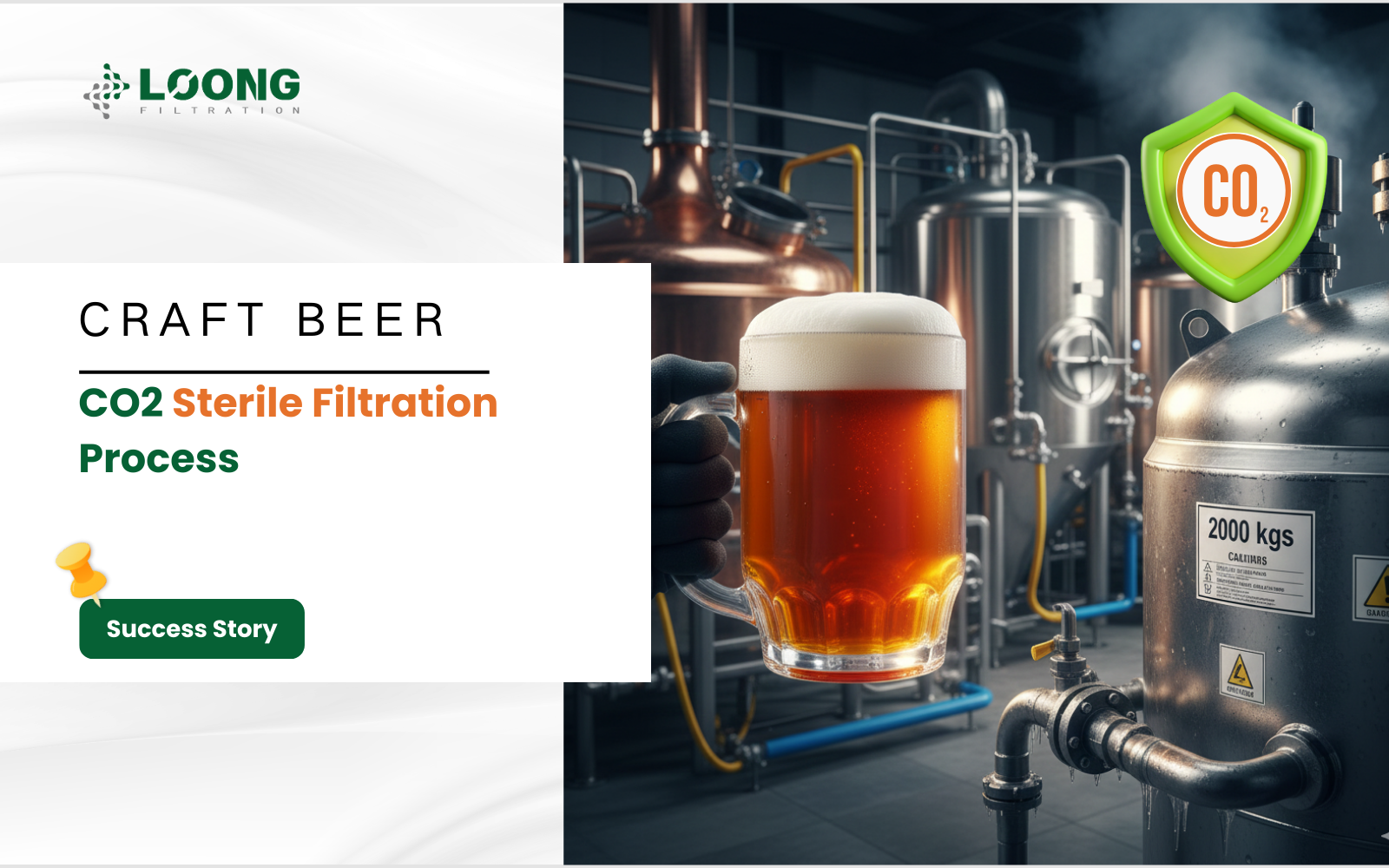 Cerveza Artesanal|Gu&iacute;a del proceso de filtraci&oacute;n est&eacute;ril de CO2 para cerveza artesanal