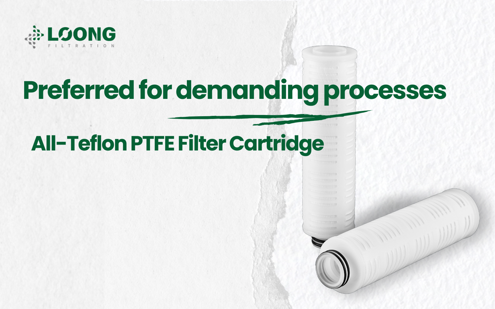 خرطوشة فلتر تفلون PTFE بالكامل | يُفضل للعمليات الصعبة، ويفتح آفاقًا جديدة في الترشيح الصناعي